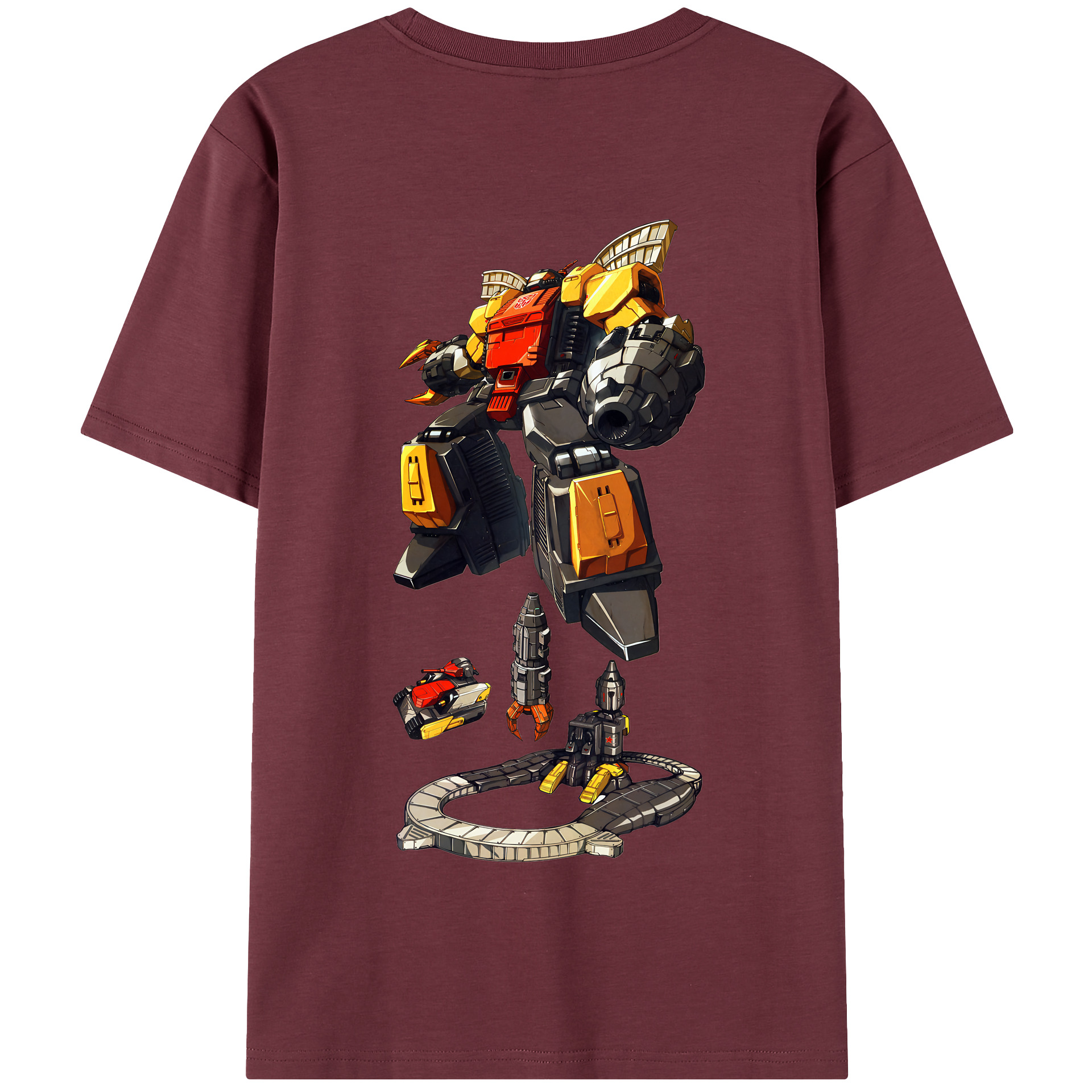 （画像用） Transformers トランスフォーマー 綿100％半袖Tシャツ（背面プリント）